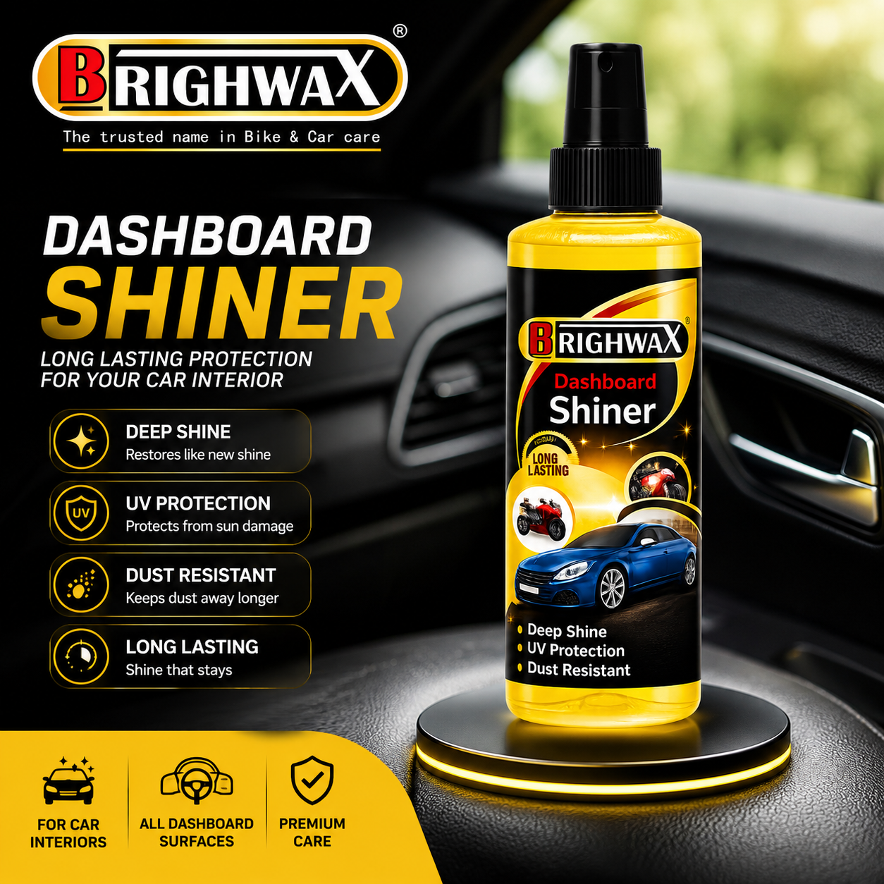 BRIGHWAX Spray Shiner –  Dust & Dirt Removal - View 2